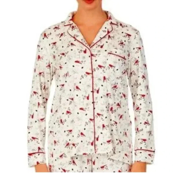 Secret Treasures Sleepwear Long Sleeve Pajama Top w/ Cardinals Size Small (4-6) - Picture 1 of 5